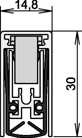 ATHMER Türdichtung Schall-Ex® L-15/30 WS 1-880 1-seitig Länge 708 mm ( 3327023200 ) Ausverkauf