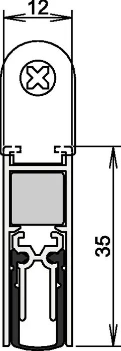 Schneller Versand ATHMER Türdichtung Doppeldicht® M-12/35 1-393 2-seitig Länge 958 mm ( 3327023027 )