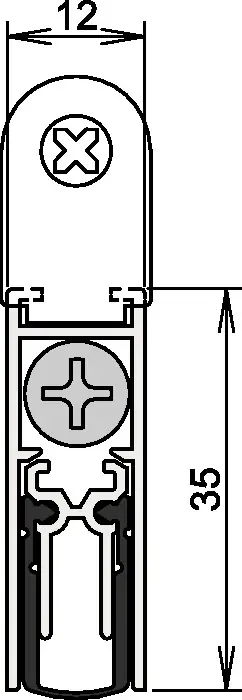 ATHMER Türdichtung Doppeldicht® M-12/35 1-392 1-seitig Länge 958 mm ( 3327023066 ) Neuheit