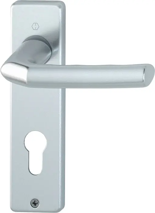HOPPE Kurzschildgarnitur Birmingham 1117/202KP/AP Aluminium F1 ( 3000252941 ) Geprüft