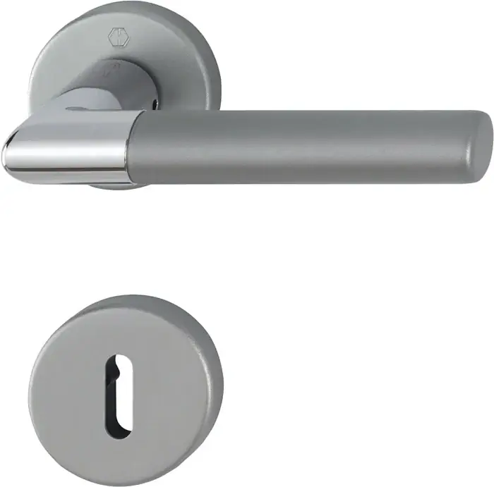 HOPPE Rosettengarnitur Lecce 1405/42KV/42KVS Aluminium F49/F9-2 ( 3000220013 ) Direktkauf