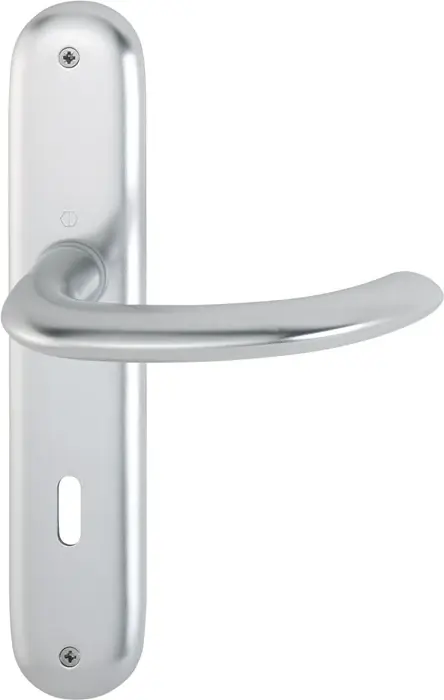 Letzte Chance HOPPE Langschildgarnitur Marseille 1138/273P Aluminium F1 ( 3000252596 )