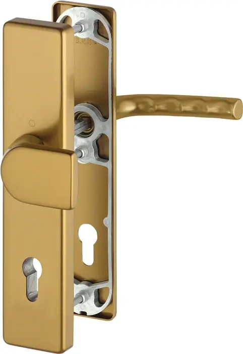 Finale Aktion HOPPE Schutzgarnitur Birmingham 78G/2222A/2440/1117 Aluminium F4 ( 3000220060 )