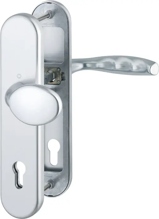 Preisknaller HOPPE Schutzgarnitur New York 76G/3331/3410/1810H Aluminium F1 ( 3000203574 )