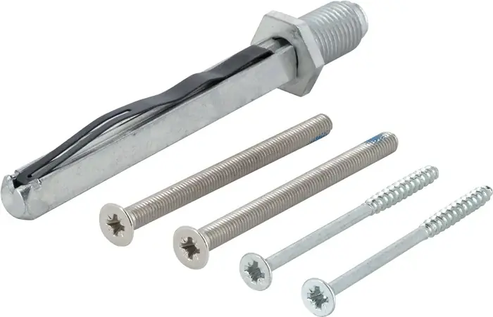 HOPPE Befestigungsset Sertos® K/G 55-60 mm M5 x 70 + 4,0 x 65 ( 3000209933 ) Nur Heute