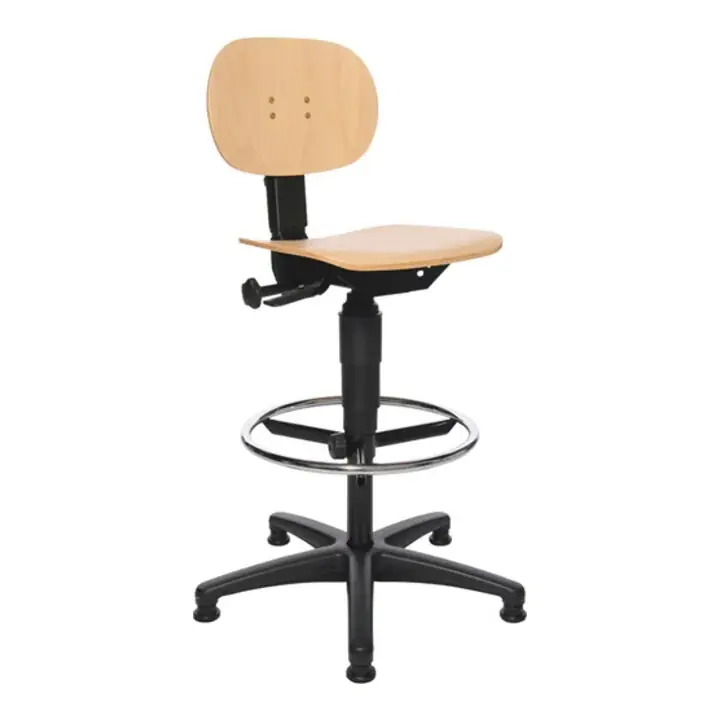 Angebot TOPSTAR Arbeitsdrehstuhl Tec 11 Bodengleiter + Fußring ( 9000454308 )