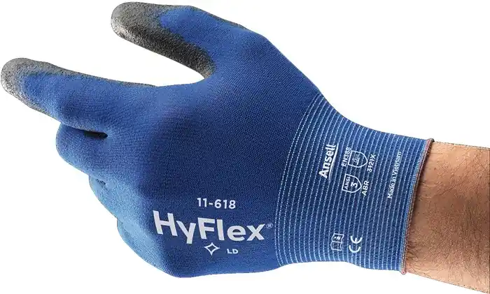 Sichere Zahlung ANSELL Handschuhe HyFlex® 11-618 Größe 11 blau/schwarz ( 4000371337 )