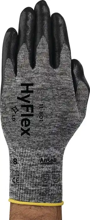 ANSELL Handschuhe HyFlex 11-801 Größe 8 grau/schwarz ( 4000371466 ) Neuheit