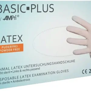 Geprüft AMPRI Einweghandschuhe Basic Plus Größe M hellbeige ( 4000371510 )
