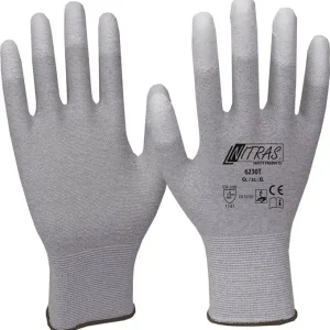 Ausverkauf NITRAS Handschuhe Größe 8 grau/weiß ( 4000371798 )