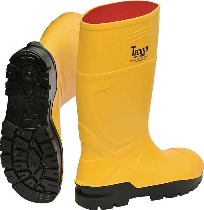 TECHNO BOOTS Sicherheitsstiefel Rönne Größe 43 gelb ( 4000374513 ) Knallerangebot