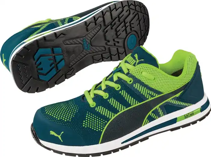 PUMA Sicherheitsschuh Elevate Knit GREEN LOW Größe 45 blau/grün ( 4000374625 ) Nur Heute