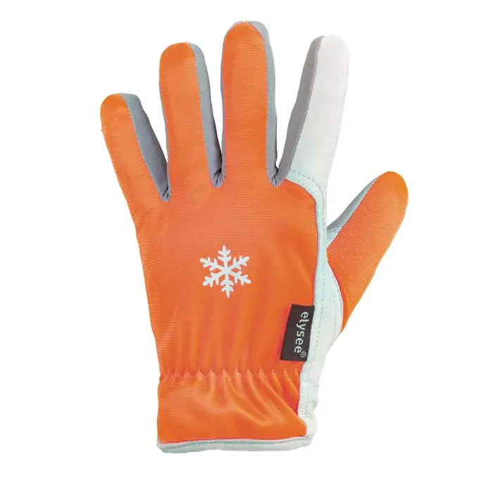 Neue Ware ELYSEE Handschuhe GROEDEN Größe 9 orange/silber-grau ( 8000809128 )