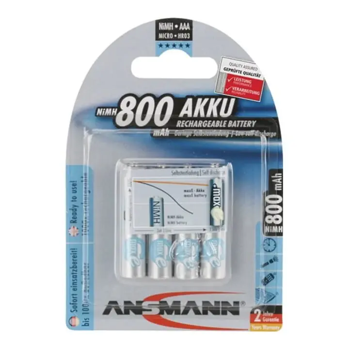 Markenprodukt ANSMANN Akkuzelle maxE 1,2 V 800 mAh ( 4000876117 )
