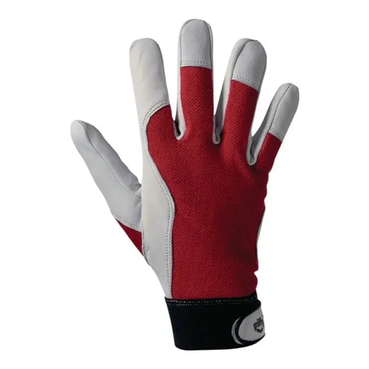 Ausverkauf LEIPOLD+DÖHLE Handschuhe Griffy Größe 9 rot/naturfarben ( 4000371102 )