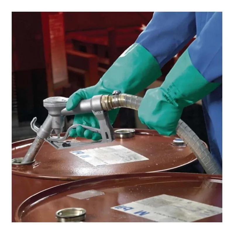 Begrenztes Angebot ANSELL Chemikalienhandschuhe AlphaTec Sol-Vex 37-675 Größe 11 grün ( 4000371487 )
