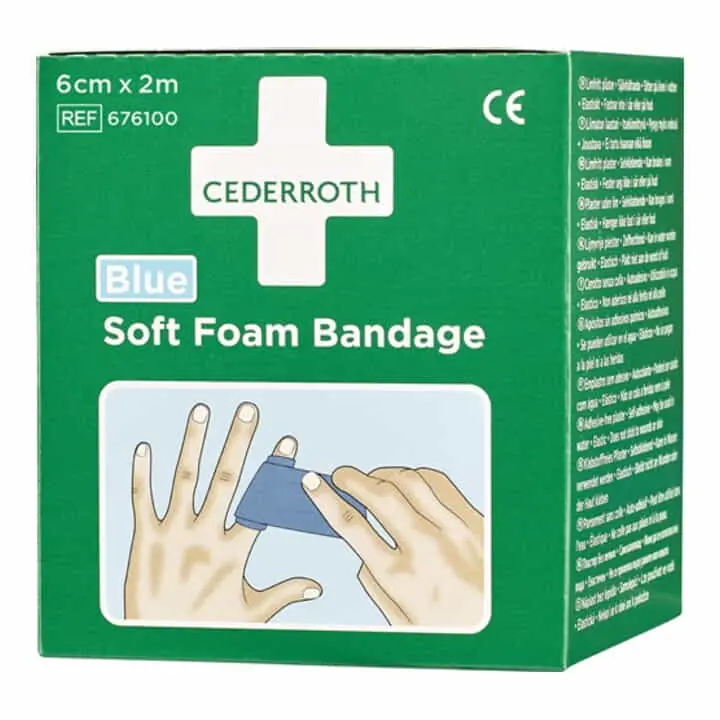 Garantierte Lieferung CEDERROTH Soft Foam Bandage selbsthaftend elastisch, blau ( 4000386486 )