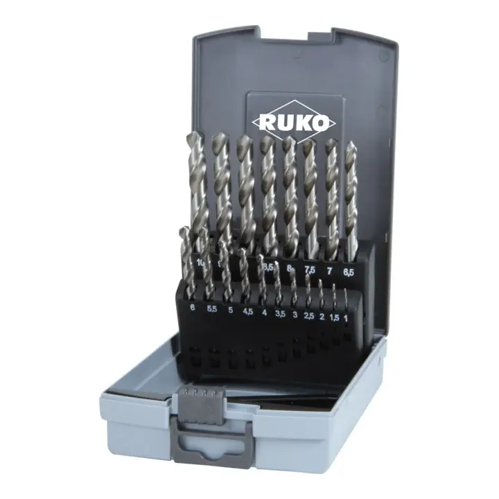 RUKO Spiralbohrersatz DIN 338 Typ N Nenn-Ø 1-10x0,5 mm ( 4000600879 ) Preisknaller