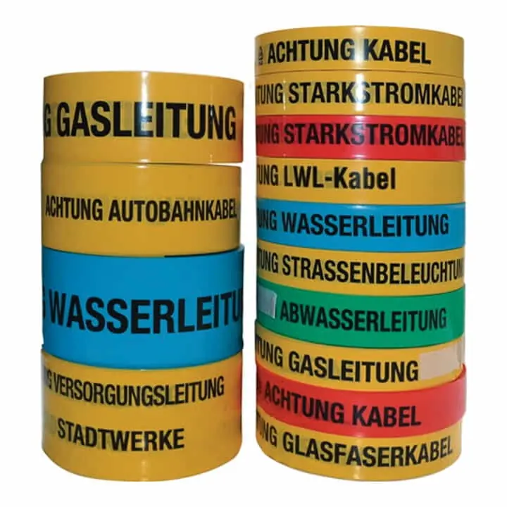 Preisknaller MULTICOLL Trassenwarnband Aufdruck Achtung Fernwärmeleitung ( 4000818452 )