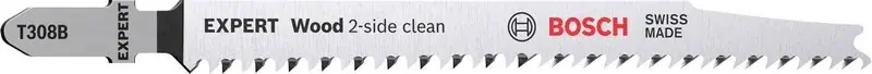 BOSCH Stichsägeblatt Wood 2-side clean T 308 B Gesamtlänge 117 mm ( 4000837514 ) Top-Preis