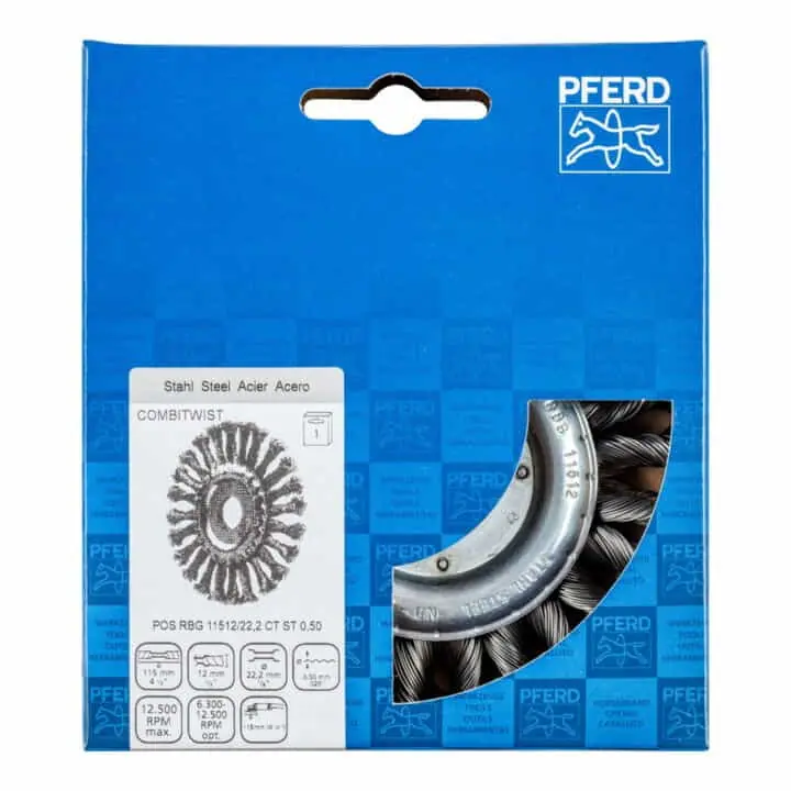 Markenware PFERD Rundbürste RBG 11512/22,2 CT ST 0,50 Ø 115 mm Drahtstärke 0,5 mm ( 4000841214 )