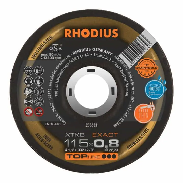 Angebot RHODIUS Trennscheibe XTK8 D125x0,8mm gekröpft ( 4000841291 )
