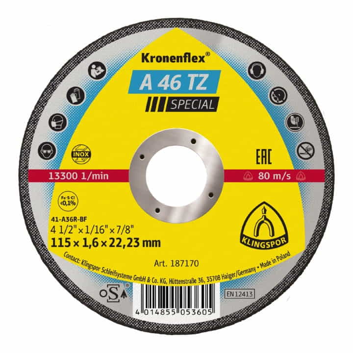 Billig KLINGSPOR Trennscheibe A 46 TZ Special D115x1,6mm gerade ( 4000841482 )