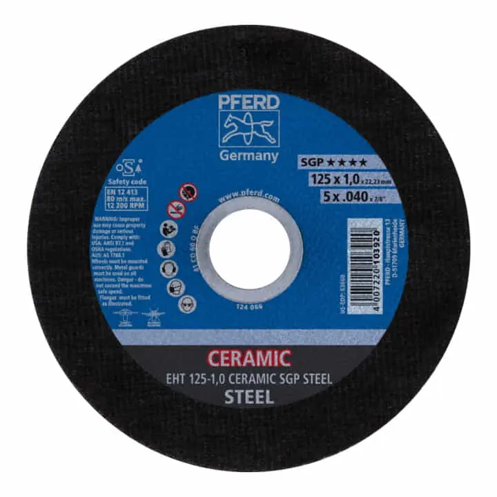 Neue Kollektion PFERD Trennscheibe Ceramic SGP Steel D125x1mm gerade ( 4000843076 )