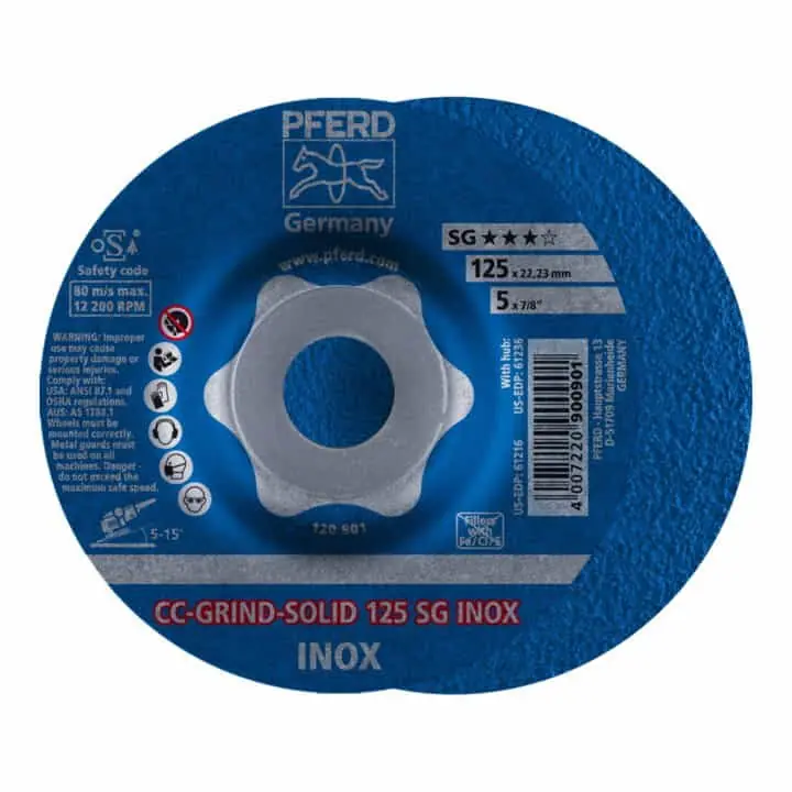 Top-Preis PFERD Schleifscheibe CC-GRIND-SOLID SG INOX D125xSmm ( 4000843428 )