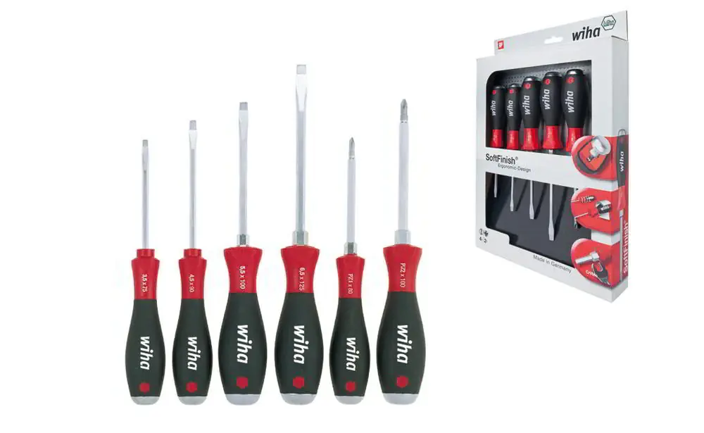 WIHA Schraubendrehersatz 530 ZK6 6-teilig Schlitz / PZD ( 4000827738 ) Zertifiziert