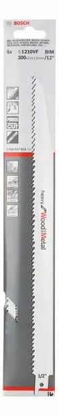 Begrenztes Angebot BOSCH Säbelsägeblatt S 1210 VF Länge 300 mm Breite 22 mm ( 4000909612 )