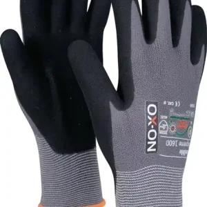 OX-ON Handschuhe Flexible Supreme 1600 Größe 8 schwarz/hellgrau ( 4000391364 ) Schnäppchen