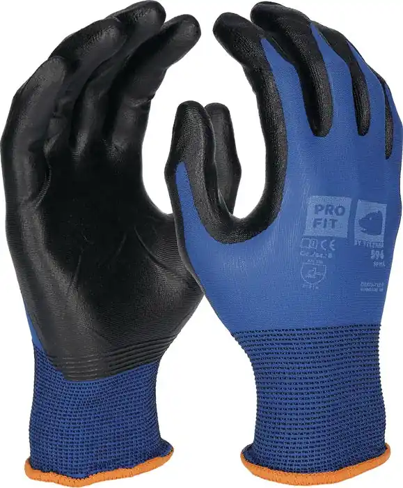 Neu PRO FIT Handschuhe SPIKE Größe 8 blau / schwarz ( 4000391428 )