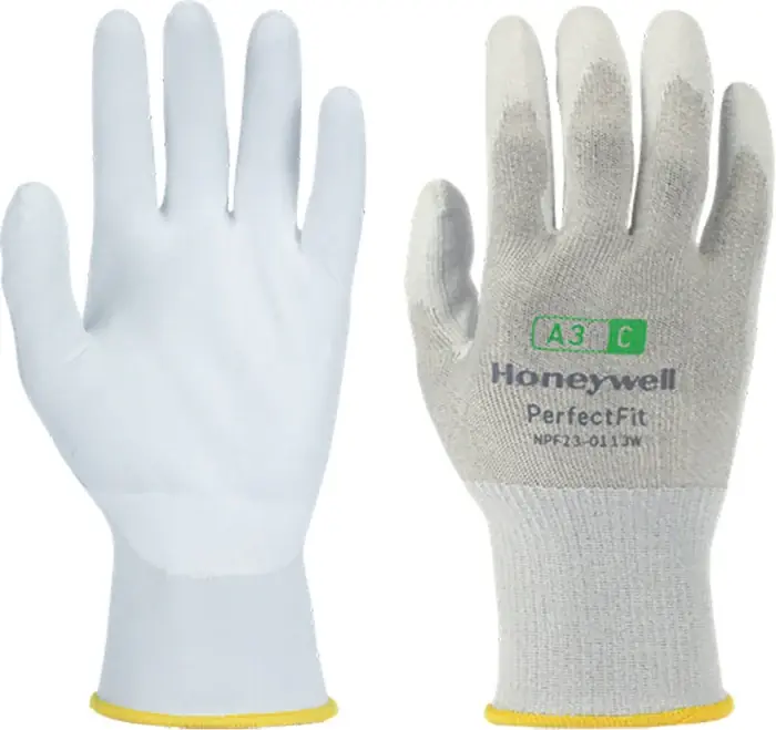 HONEYWELL Schnittschutzhandschuhe New Perfect Fit 13G PU A3/C Größe 8 weiß ( 4000391443 ) Nur Heute