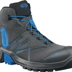 HAIX Sicherheitsstiefel Connexis® GTX mid Größe 9 (43) grau/blau ( 4721000533 ) Top-Preis