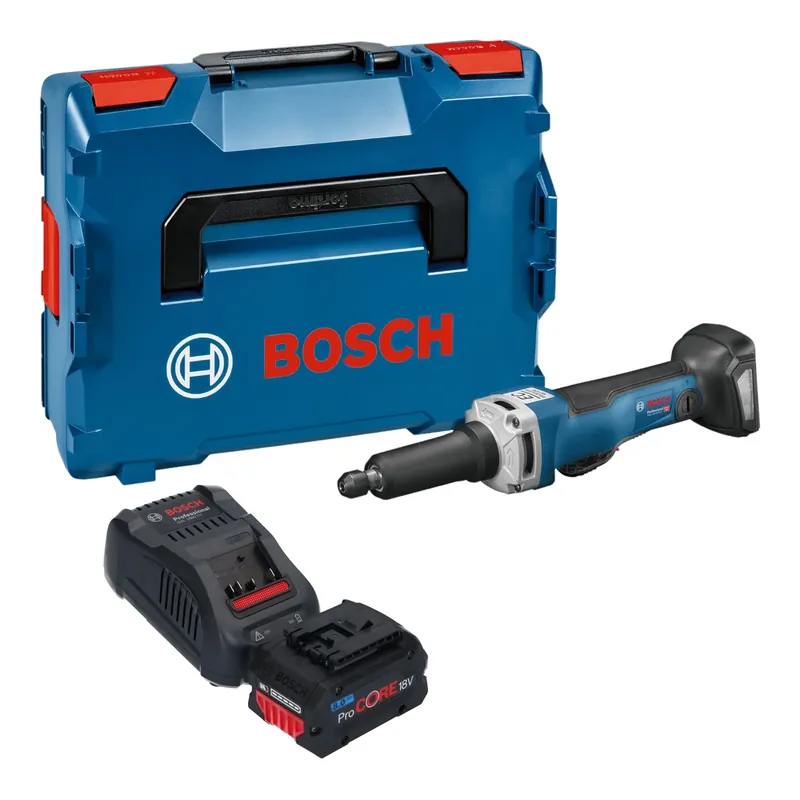 Geprüft Bosch GGS 18V-23 PLC Professional Akku Geradschleifer 18 V Brushless + 1x ProCore Akku 8,0 Ah + Ladegerät + L-Boxx