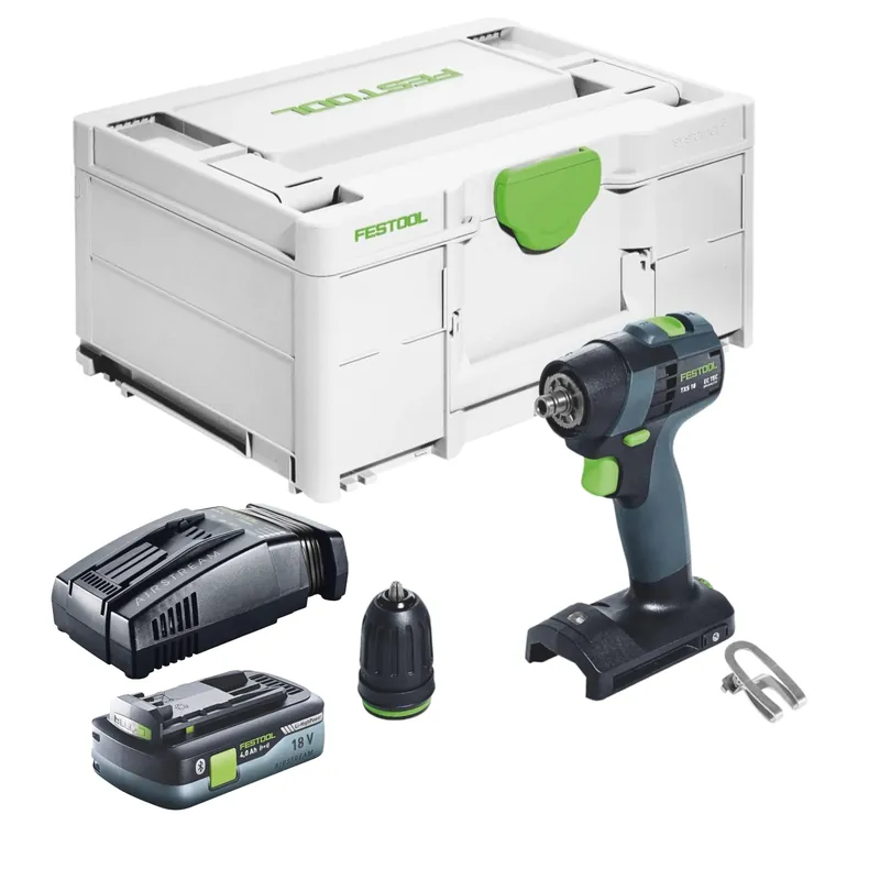 Festool TXS 18-Basic Akku Bohrschrauber 18 V 40 Nm Brushless + 1x Akku 4,0 Ah + Schnellladegerät + Systainer Expressversand