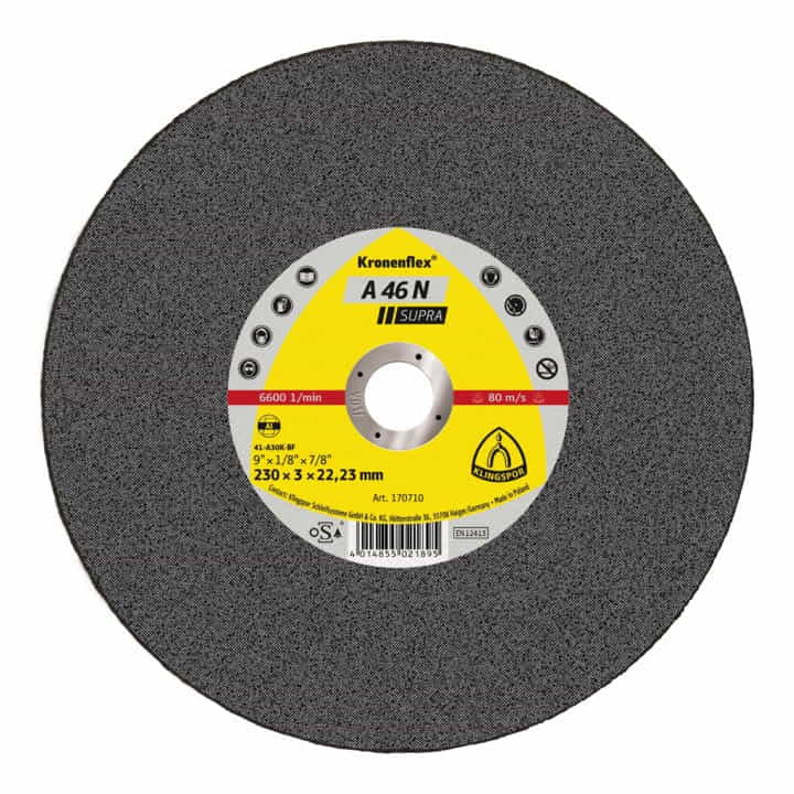KLINGSPOR Trennscheibe A 46 N Supra D230x3mm gerade ( 4000841039 ) Bestpreis