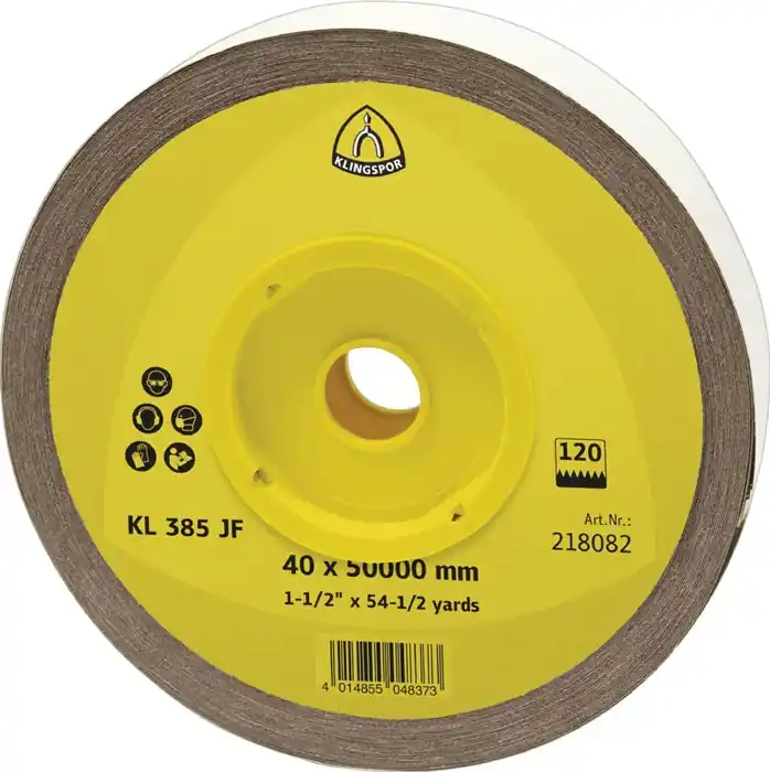 KLINGSPOR Schleifgeweberolle KL 385 JF 115 mm Körnung 40 ( 4000844456 ) Must-Have