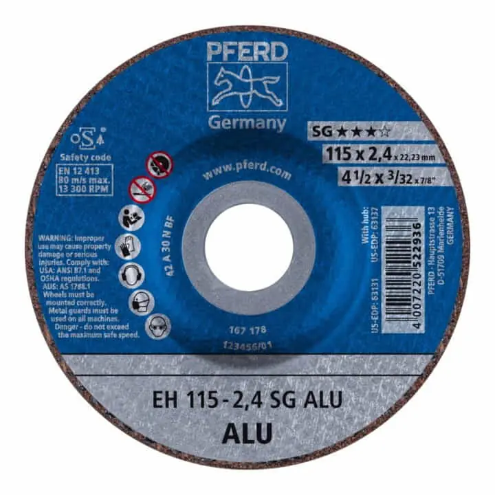 PFERD Trennscheibe SG ALU D125x2,4mm gekröpft ( 4000841331 ) Sale