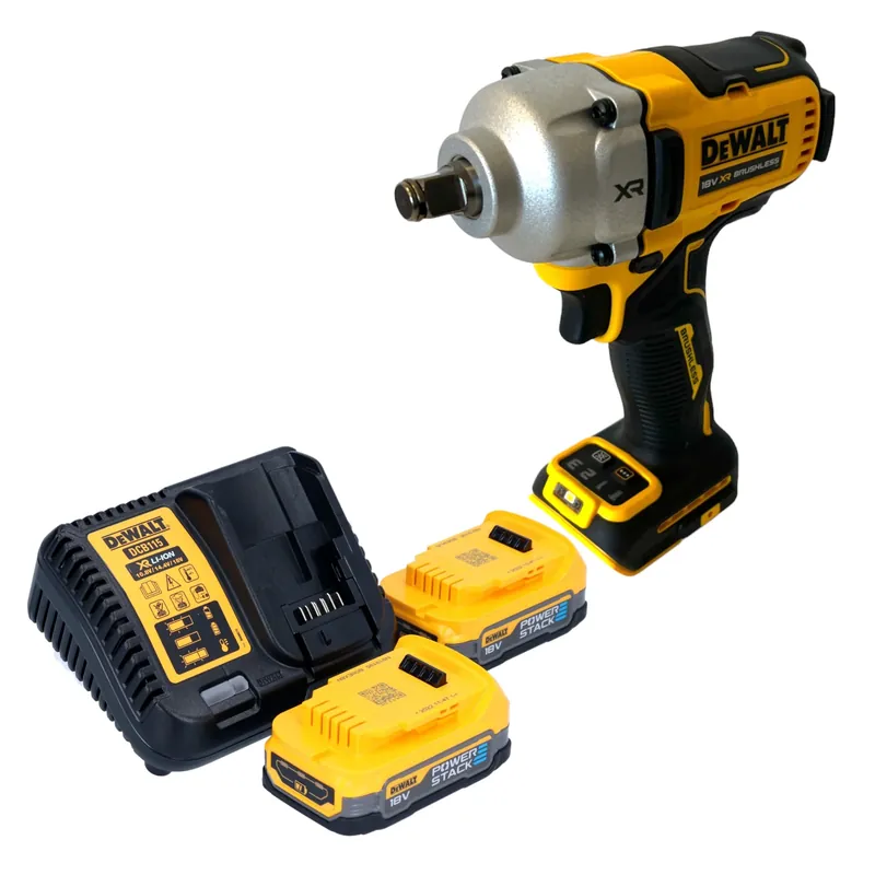 DeWalt DCF 891 E2 Akku Schlagschrauber 18 V 1084 Nm 1/2" Brushless + 2x Powerstack Akku 1,7 Ah + Ladegerät Schnäppchen