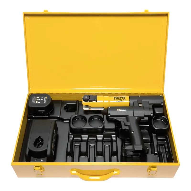 Rems Mini-Press 14 V ACC Akku Radialpresse 22 kN 40 mm ( 578012 R220 ) + 1x Akku 2,5 Ah + Schnellladegerät + Koffer Preisreduziert