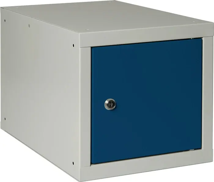 Rabatt Schließfachschrank ( 9000453671 ) lichtgrau/enzianblau 1 Abteile