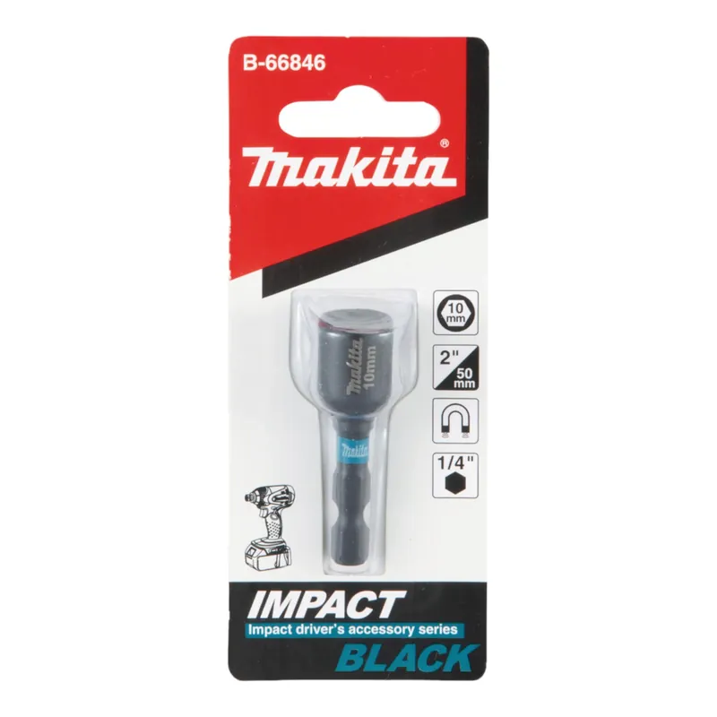 Makita Impact Black Steckschlüssel Innensechskant 1/4" 10 x 50 mm ( B-66846 ) Sofort Bestellen