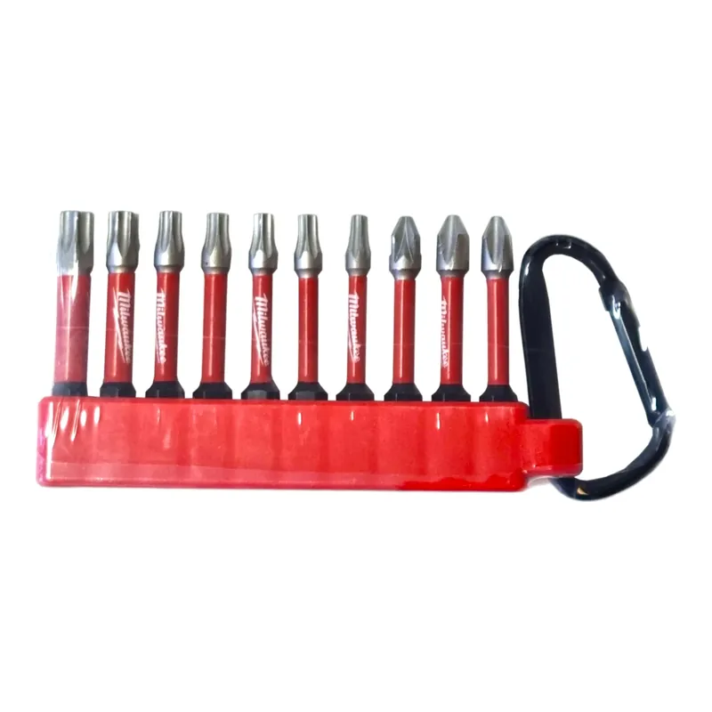 Neue Ware Milwaukee Shockwave Schrauberbit Karabiner 10 tlg. ( 4932480941 ) Phillips / Pozidriv / Torx
