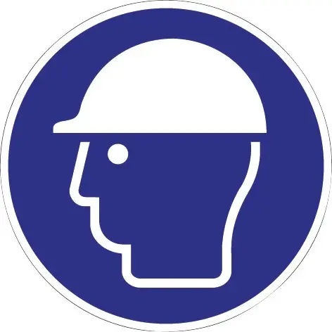 Gebotszeichen ASR A1.3/DIN EN ISO 7010 ( 9000477505 ) Kopfschutz benutzen Online Kaufen