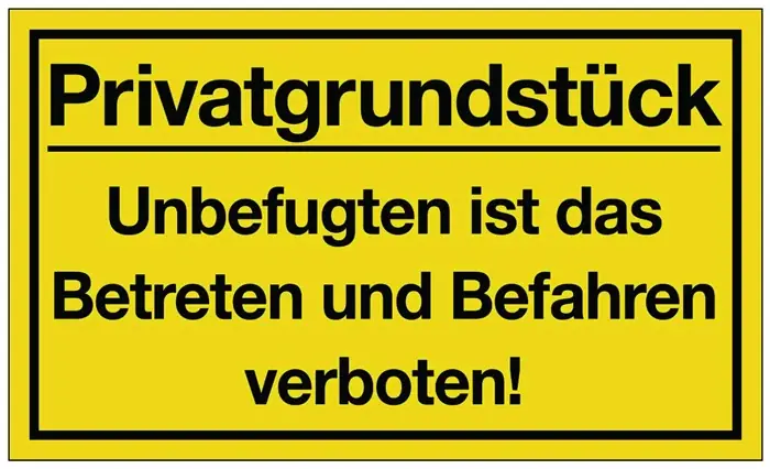 Hinweiszeichen ( 3000277325 ) Privatgrundstück Kunststoff Mega-Angebot