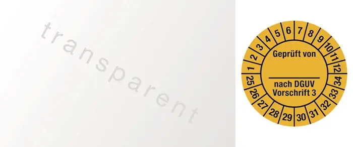 Mehrjahresprüfplakette ( 9000477119 ) B25xL60 mm Folie Zertifiziert