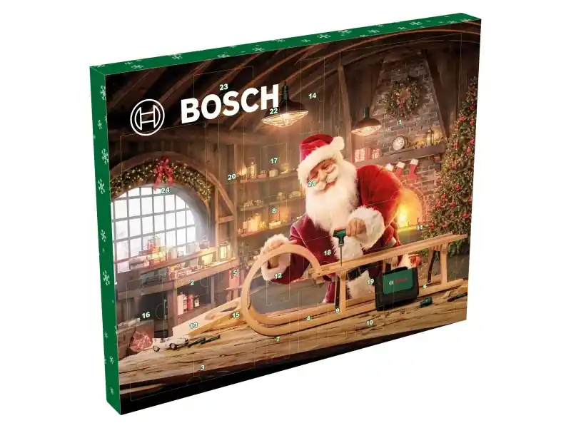 Bosch Handwerkzeug Adventskalender 2024 mit 33 tlg. Werkzeug Set ( 1600A0349X ) Bit-Ratschenschraubendreher T-Griff, Präzisionsschraubendreher, Bit-Schraubendreher Stubby, Zubehör, Korkenzieher, Tasche Letzte Chance