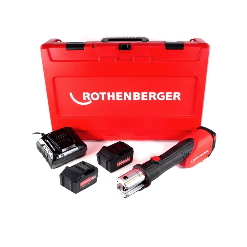 Rothenberger ROMAX 4000 Basic Set CAS Akku Pressmaschine 18 V 34 kN + 2x Akku 4,0 Ah + Ladegerät + Koffer Billig